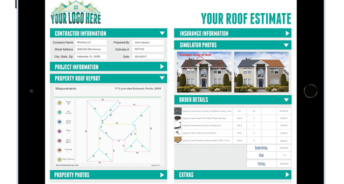 Instant Roofing Estimator - Generate Instant Estimates With Your Pricing